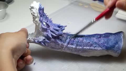 How to make a realistic MINECRAFT Ender dragon and Dragon slayers with Polymer clay