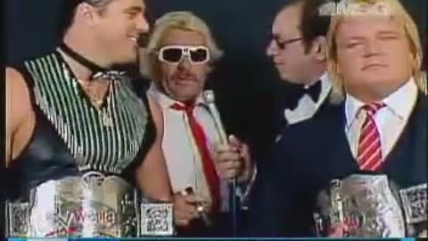 dream team of Greg valentine & Brutus beefcake as champs vs. the hillbillies late dec. -1985.