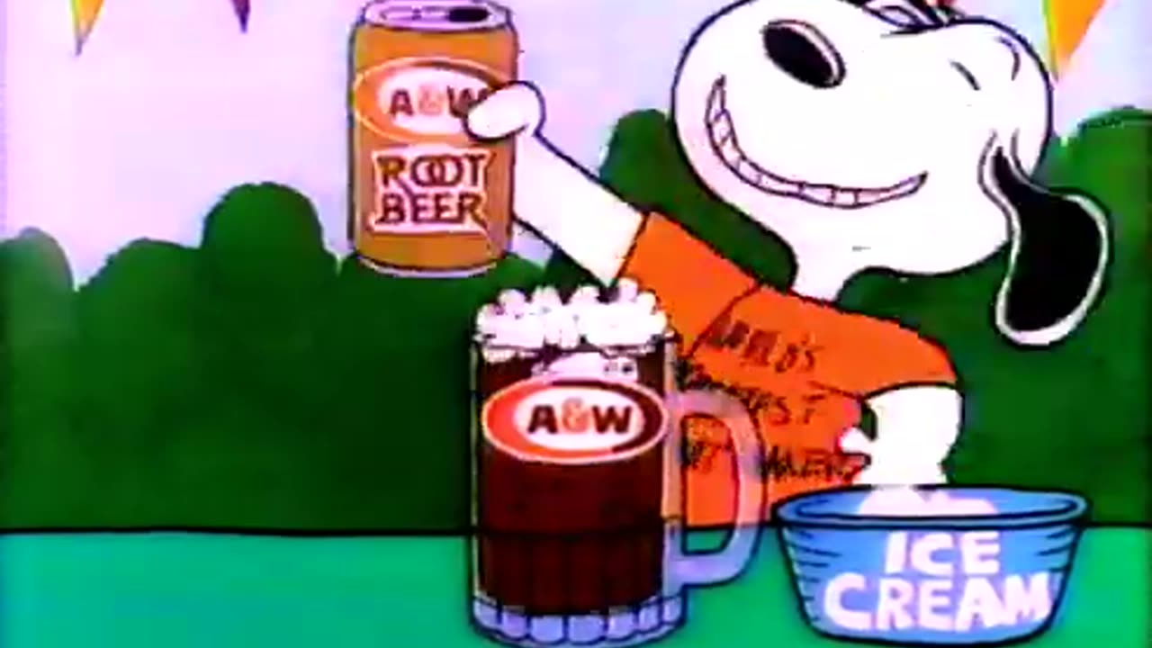 June 7, 1990 - Enjoy an A&W Root Beer Float (with Snoopy)