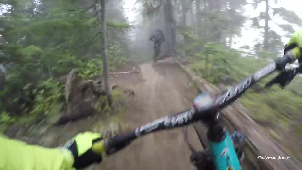 Mountain Biking the lower Whistler Bike Park