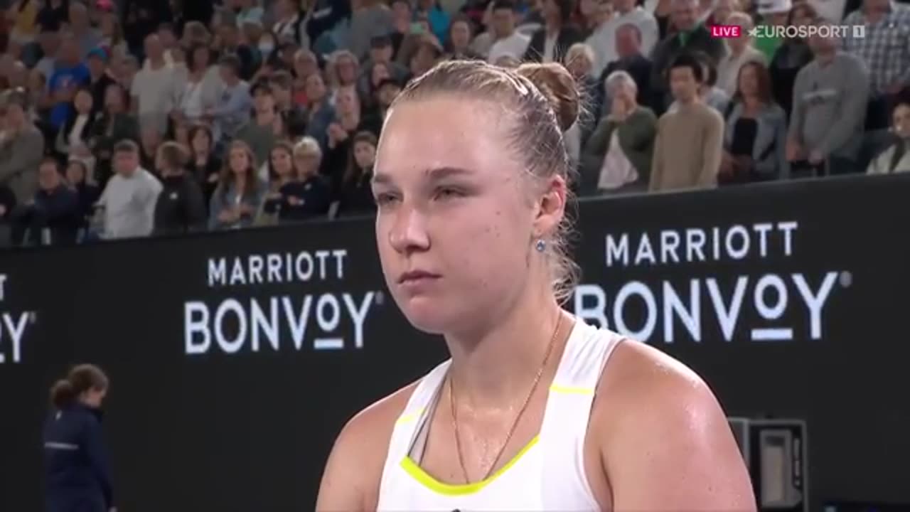 _BEST DAY OF MY LIFE_ -- - Blinkova takes down 2023 finalist Rybakina after HISTORIC tie-break