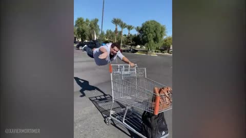 Floating Through Walmart Prank