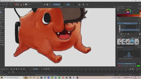 Pochita from Chainsaw Man - Speedpaint