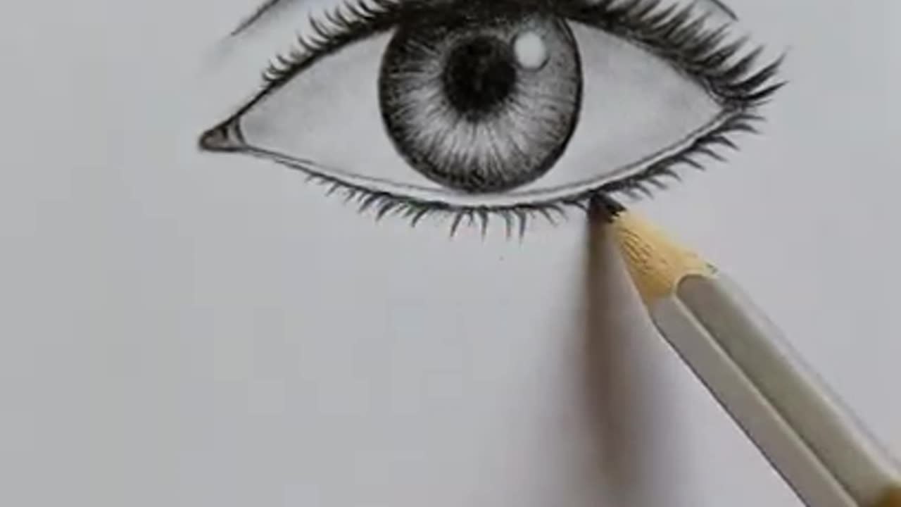 Realistic eyes drawing by Drawingzon!