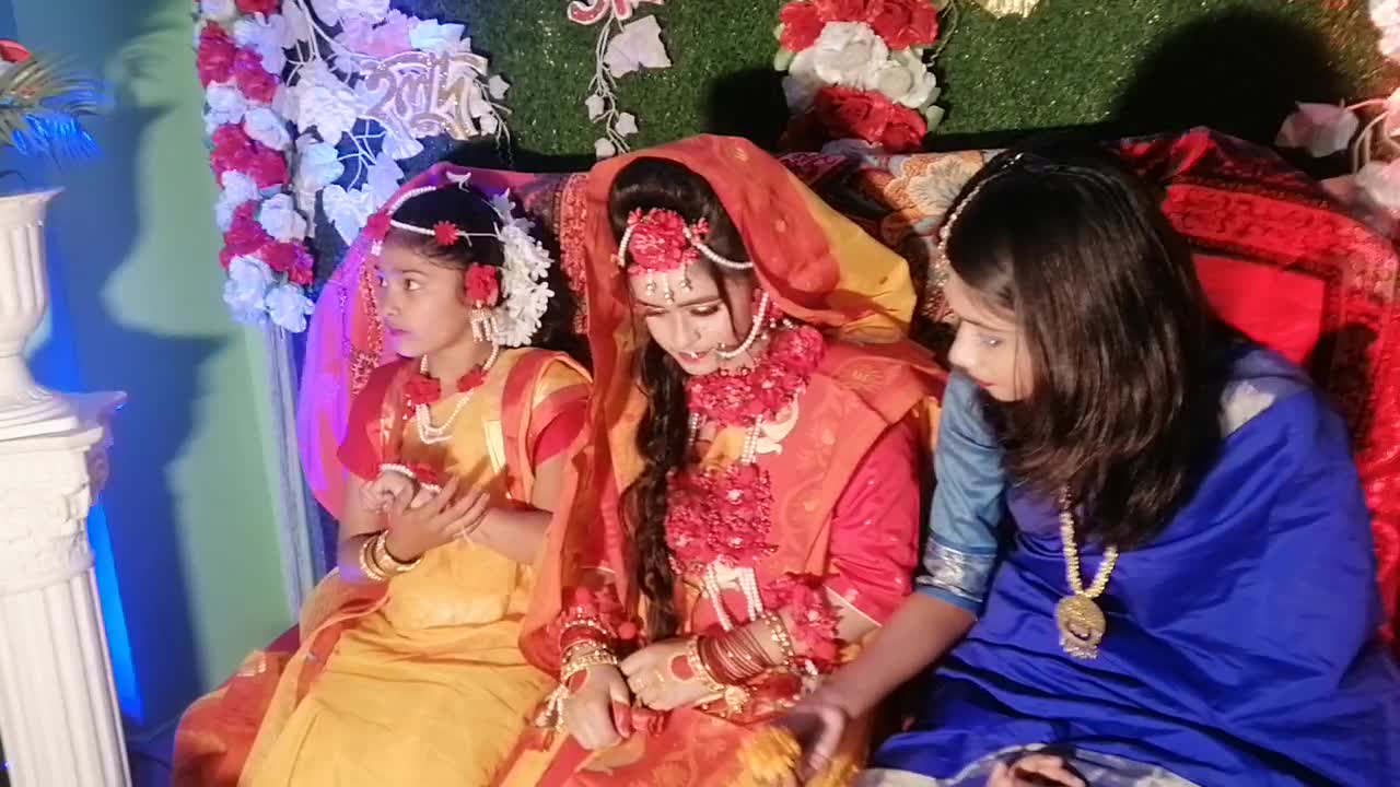 Yellow touch of bengali marriage