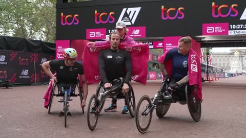 London Marathon: Marcel Hug and Catherine Debrunner win wheelchair race