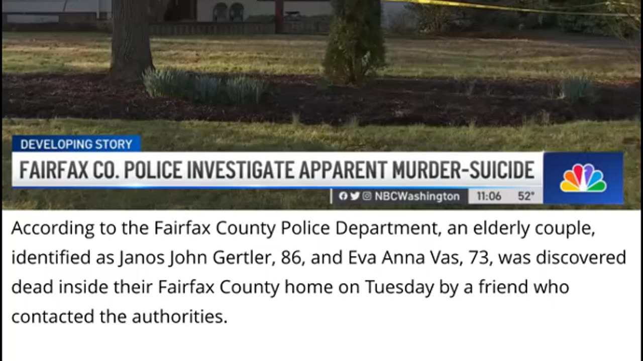 Elderly Couple Dead In Murder-Suicide In Virginia