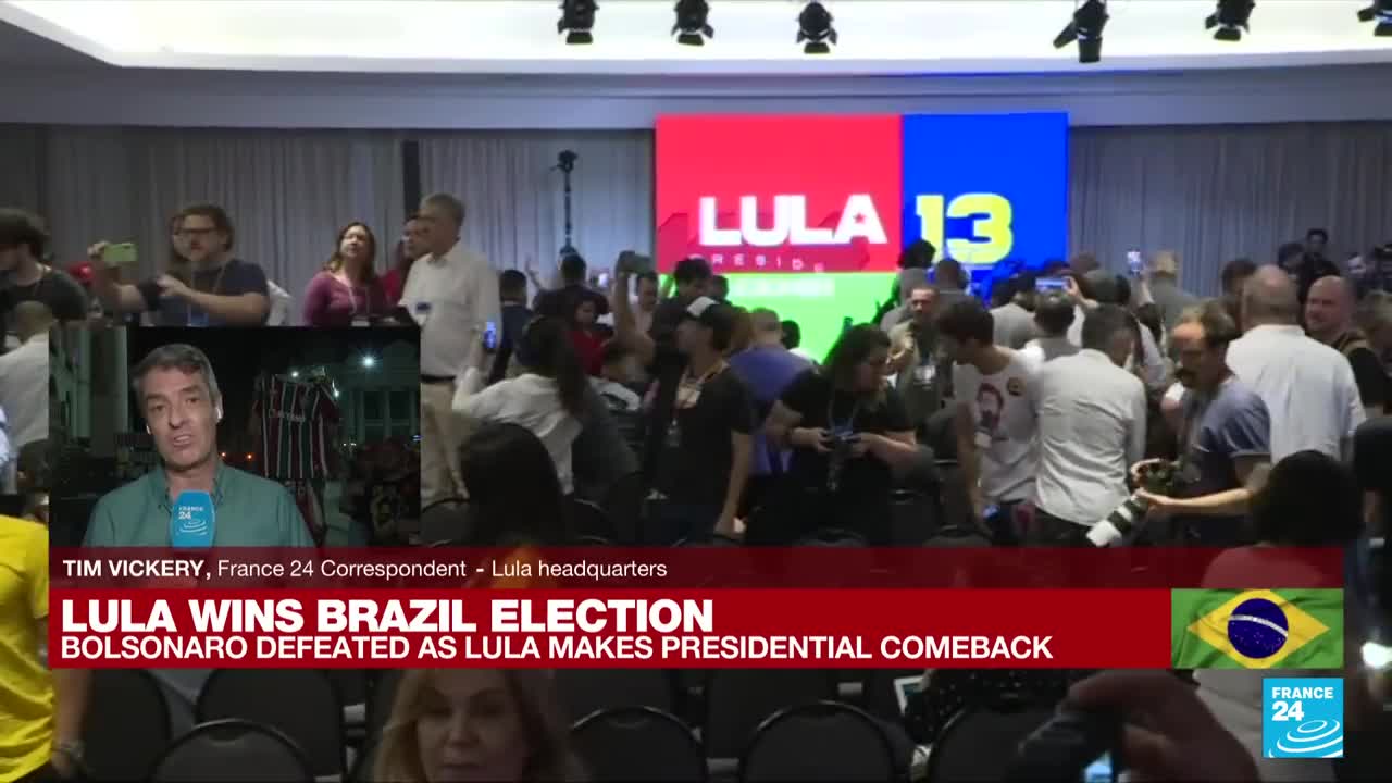 'This is a fraud': Bolsonaro's supporters react after leftist Lula wins Brazil vote • FRANCE 24