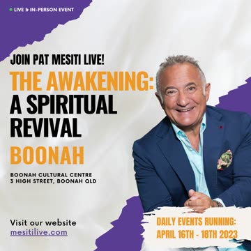Join me LIVE and In-Person for the Awakening in Boonah!