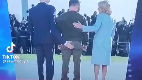 Biden grabbing Zelensky's butt