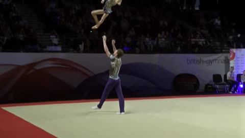 Spelthorne - Gold - Mixed Pair 13-19 - Acrobatic Gymnastics 2017