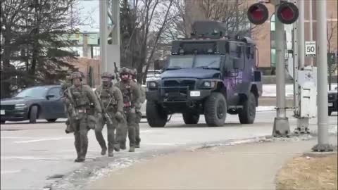 Canadian Nazis Move Against Protesters On Ambassador Bridge @ US-Canada Border