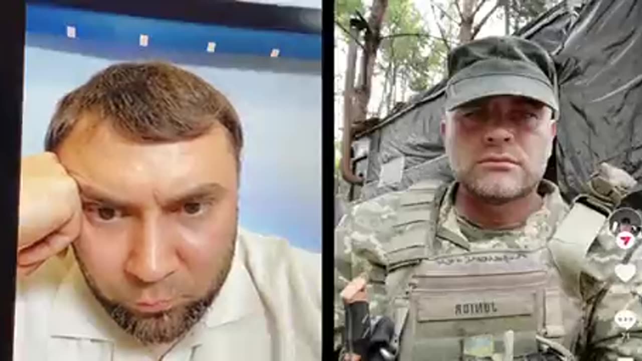 A Ukrainian fighter asks Russia to stop fighting to overthrow Kiev 's government.