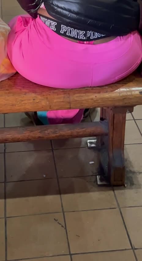 Black Lady Victoria Secret PINK Whaletail