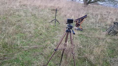 My camera set up at an iron age fort in Hampshire. UK