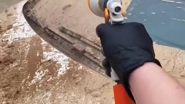 Cleaning process of soaking truck