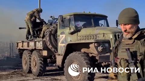 The LPR fighters used the Soviet S-60 anti-aircraft gun