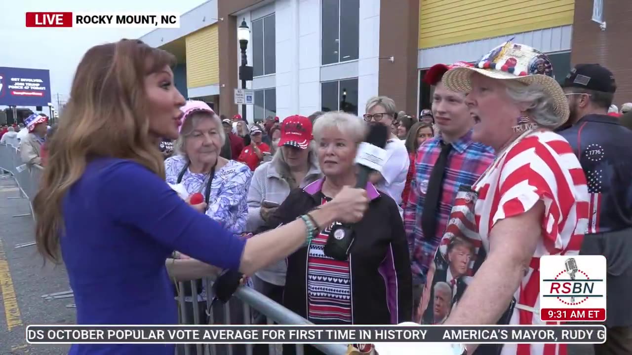 “We want a real leader”: RSBN speaks with Trump rallygoers in Rocky Mount, NC