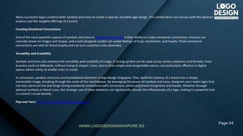 Symbols and icons play a crucial role in logo design — Logo design Singapore