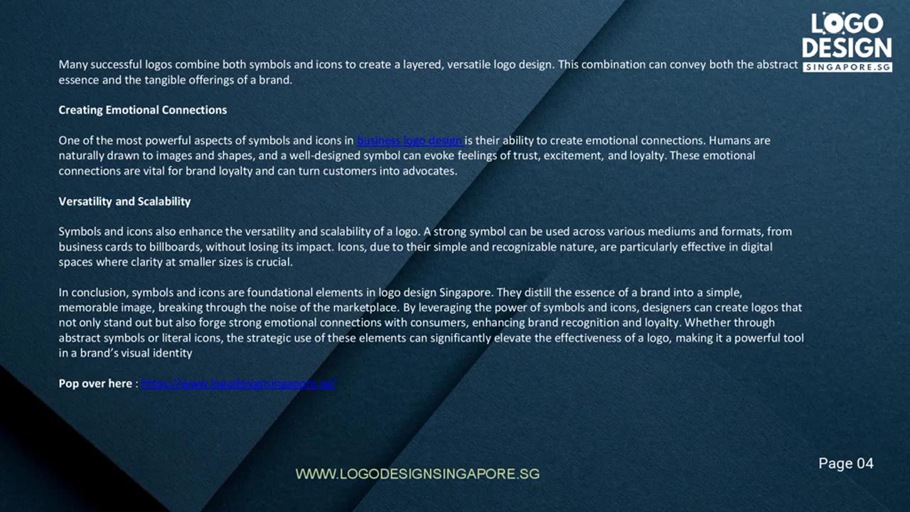 Symbols and icons play a crucial role in logo design — Logo design Singapore
