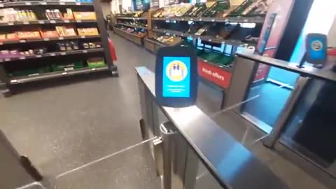 ALDI SHOP AND GO, in Greenwich London w/out having a “smart phone” with the downloaded ALDI app...