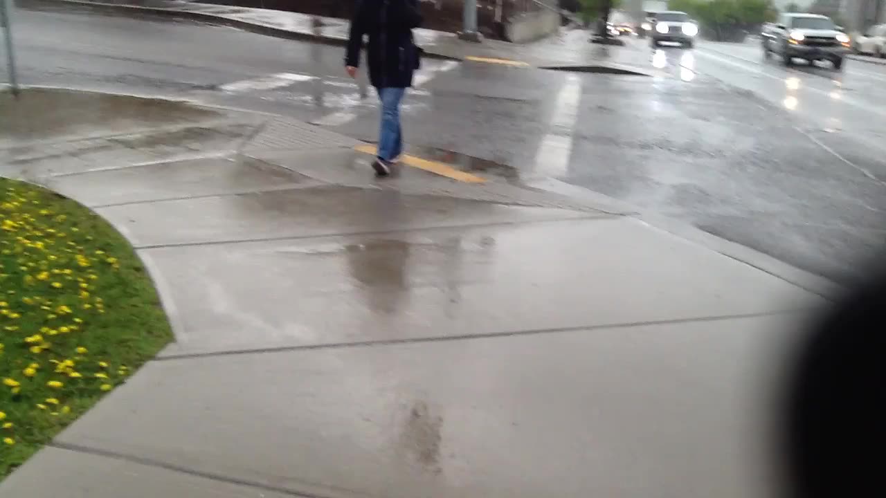 Rain Storm Hits Kelowna