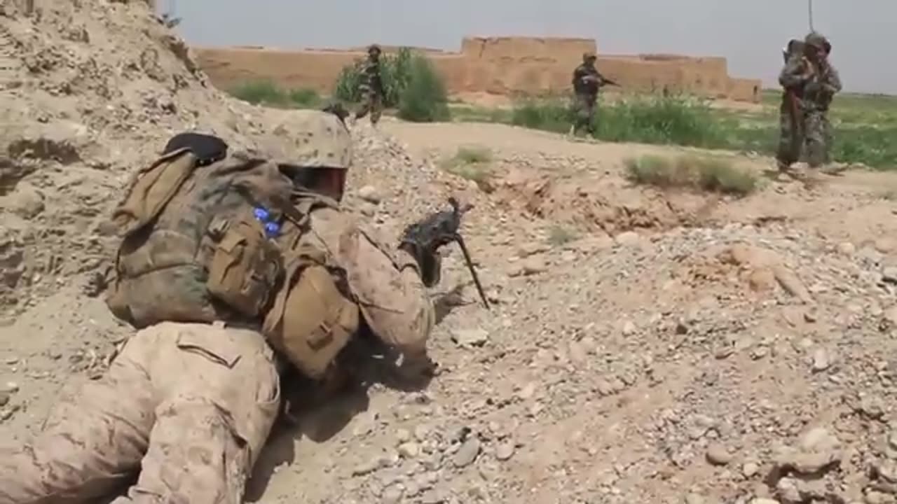 Marines support Afghan led operation