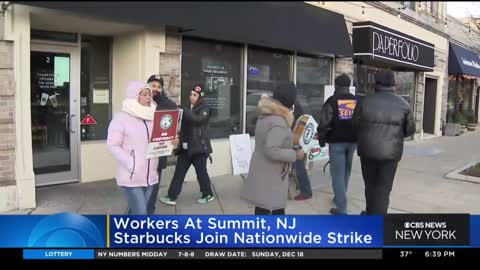 Workers at Summit, N.J. Starbucks join nationwide strike