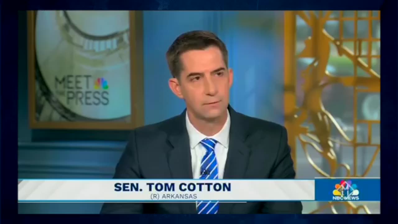 Sen. Tom Cotton TORCHES NBC Hack When She Runs Interference for Kamala Harris