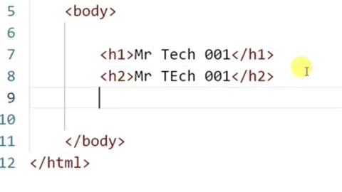 Heading Tag in HTML _ Mr Tech 001