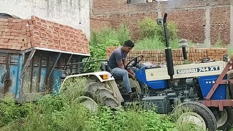 Indian tractor stuck Vs Crane