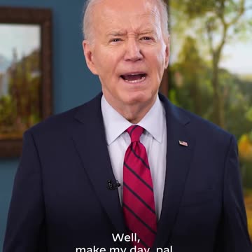 Joe Biden Challenges Donald J. Trump To A Pair Of Debates -- 'Well, Make My Day, Pal'