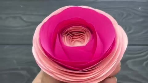 A beautiful flower made with just paper