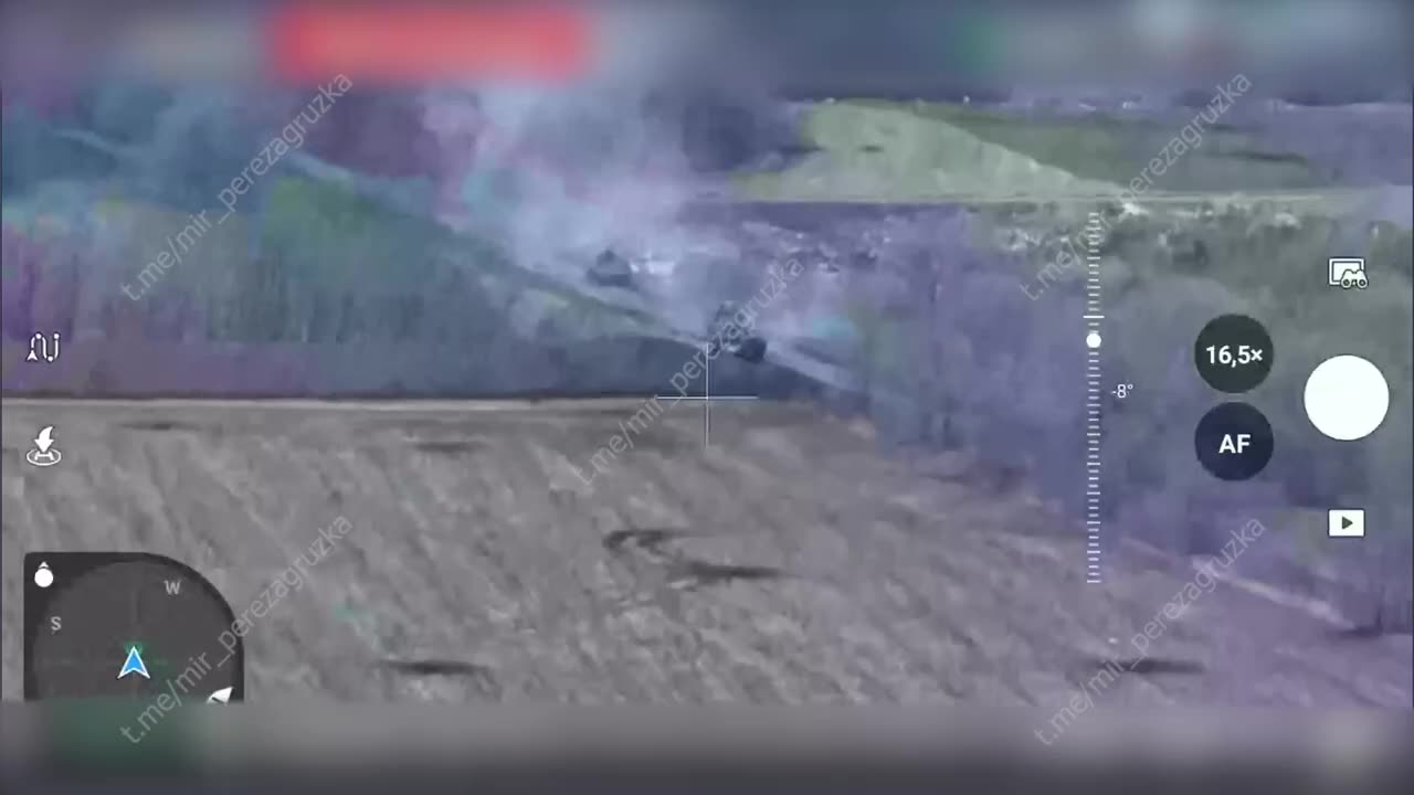 Ukrainian Counterattack Attack Thwarted by an Anti-Tank Mine