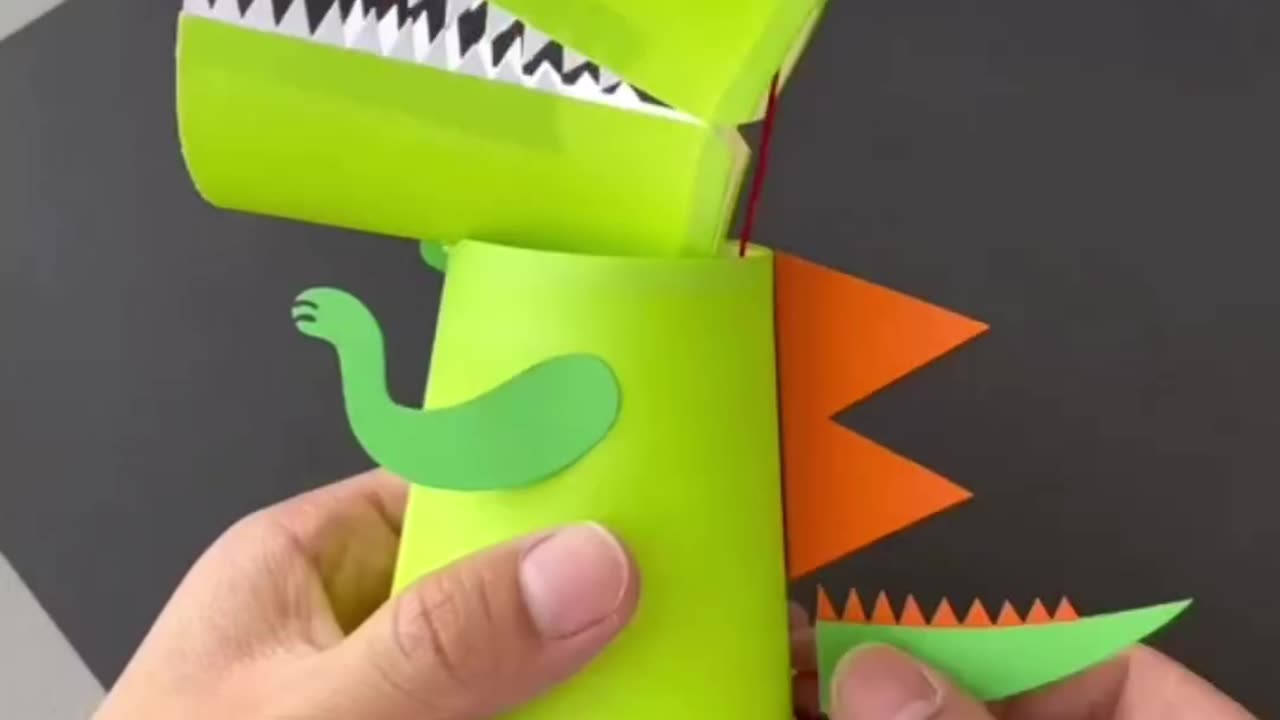Diy Paper Crocodile