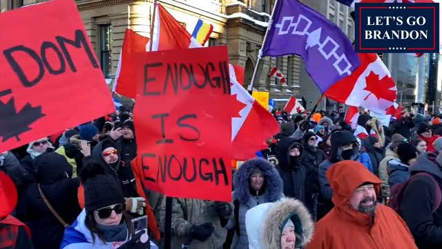 Canadian Protesters Tell Trudeau Where He Can Stick It