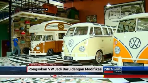 EUROPEAN BULES STRANGE INTO A VW RESTORATION WORKSHOP IN INDONESIA