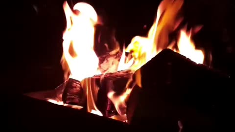 Fire in the wood