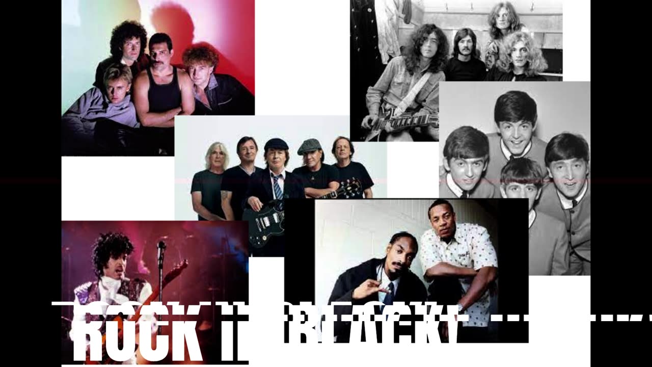 Rock in Black - ACDC, Beatles, Prince, Snoop doog, and Many more (Ultimate Combo)