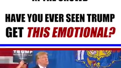Trump gets emotional when surprise guest appears in the crowd
