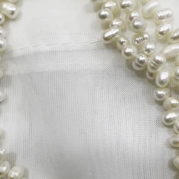 Handmade Unique 30” Necklace with Freshwater Pearl