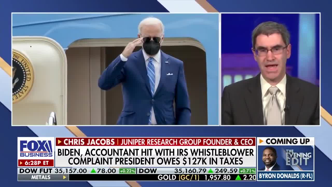 Biden owes $127K in taxes, claims IRS whistleblower complaint