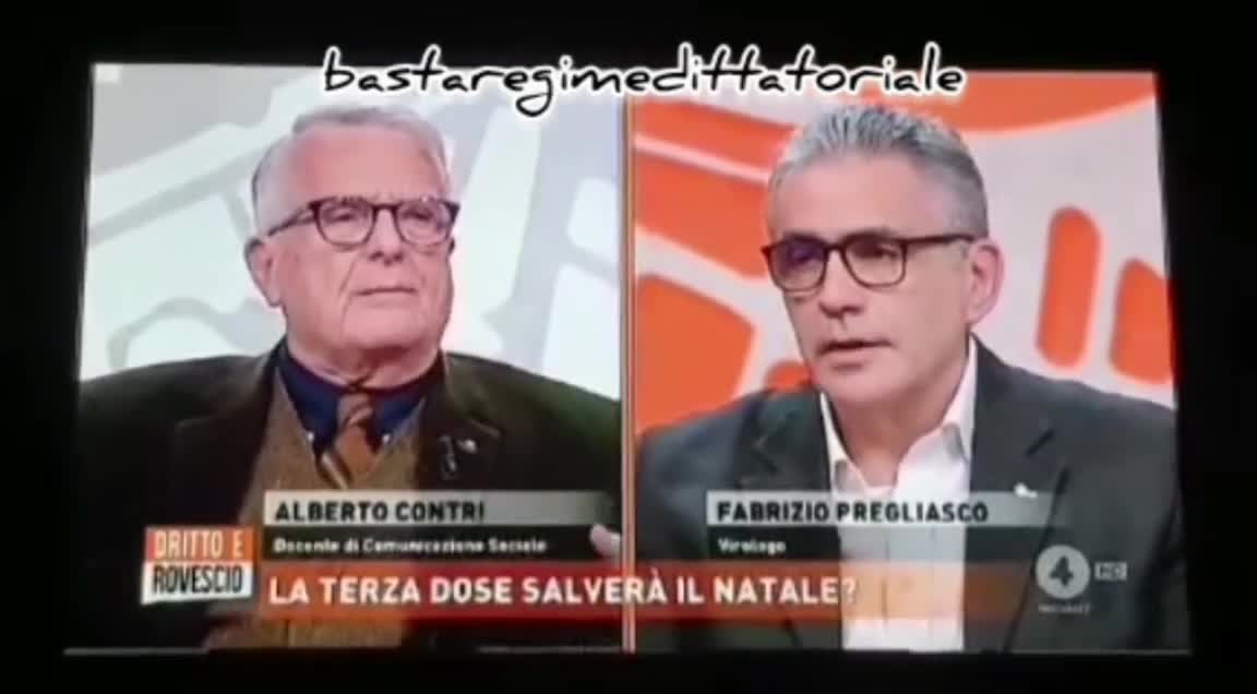 Alberto Contri in diretta TV asfalta Fabrizio Pregliasco