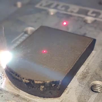 Cleaning rust with laser beam