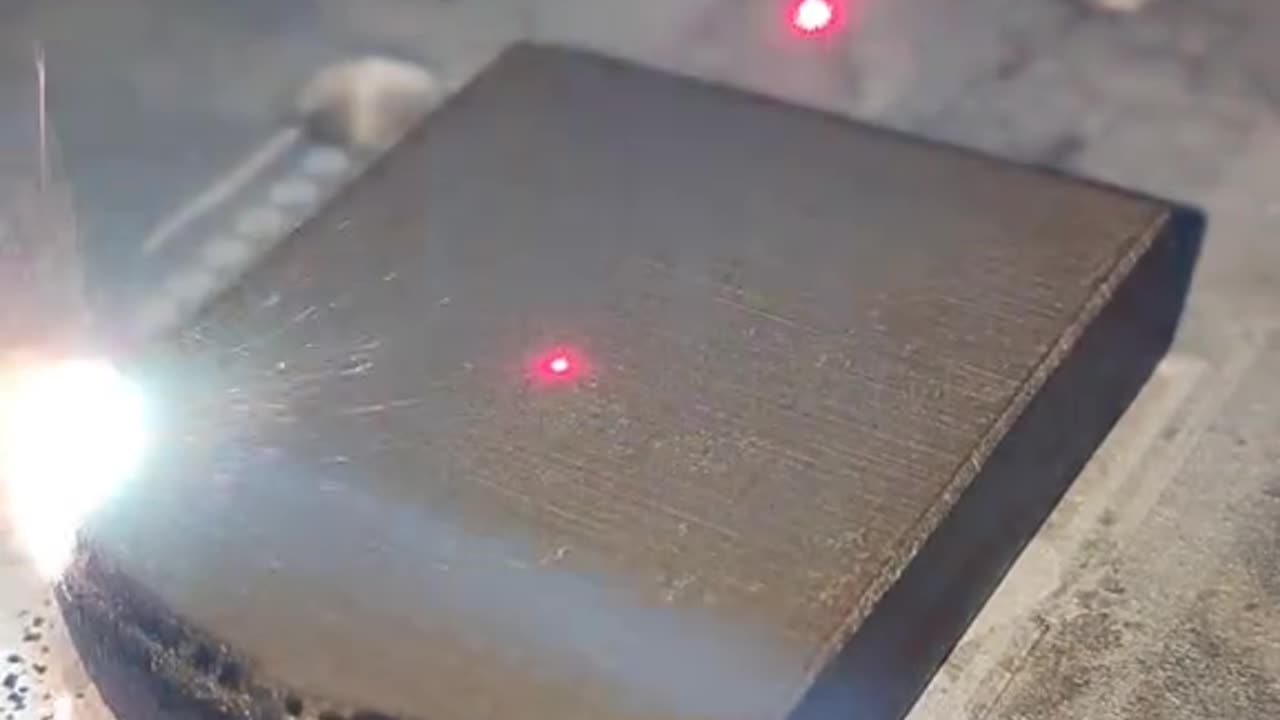 Cleaning rust with laser beam