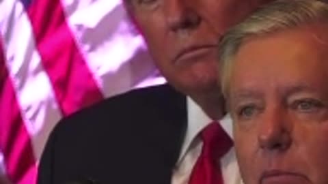 Trump's Face Says It All About Lindsey Graham