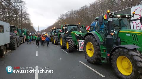 Bauernprotest - Berlin 15.01.2024 - 08:00 Uhr - Straße des 17. Juni