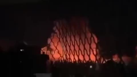 Video of explosion at Gaza City hospital, where hundreds have reportedly died