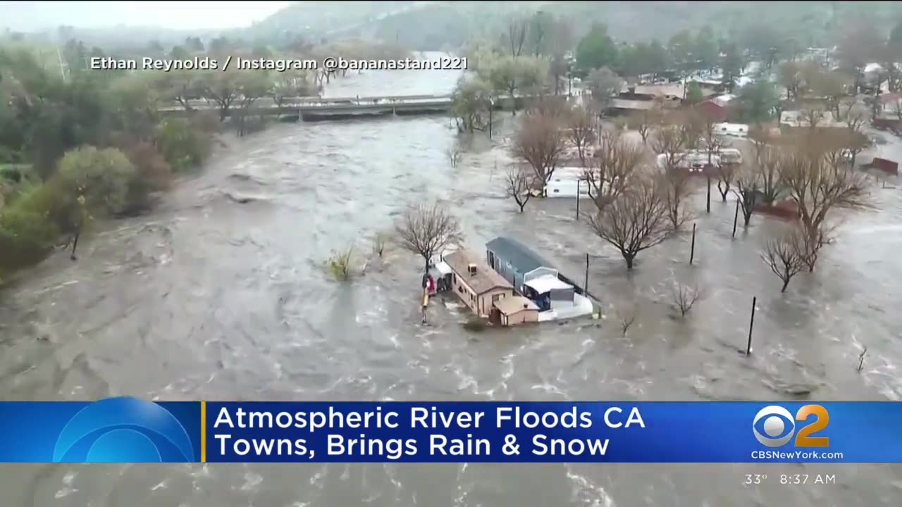 Millions impacted by flooding in California from atmospheric river