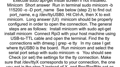 Android Things Connect to Serial Debug Console